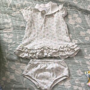 Polo by Ralph Lauren White Floral Kids Matching Set